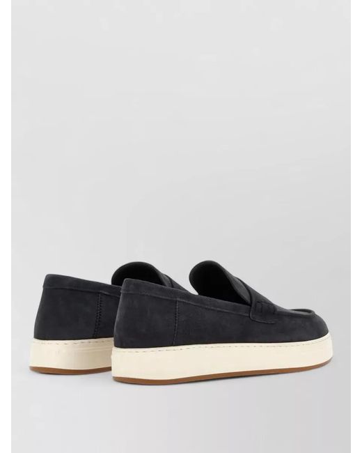 Hogan Blue Suede Loafers for men