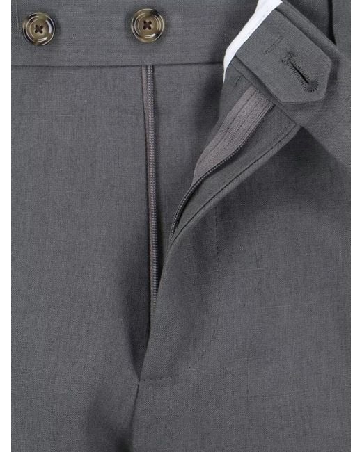 Lardini Gray Linen Suit for men