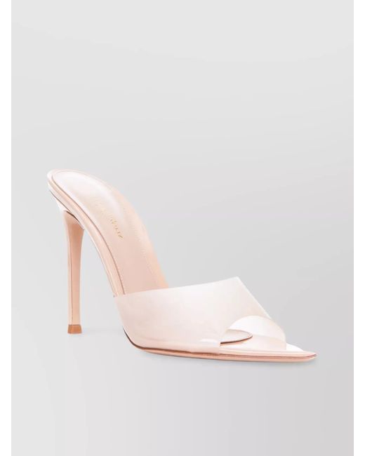 Gianvito Rossi Pink Pointed Plexiglass Sandals