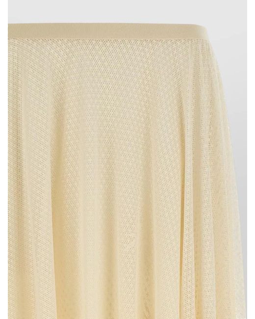 Fabiana Filippi Natural Lace A-Line Skirt