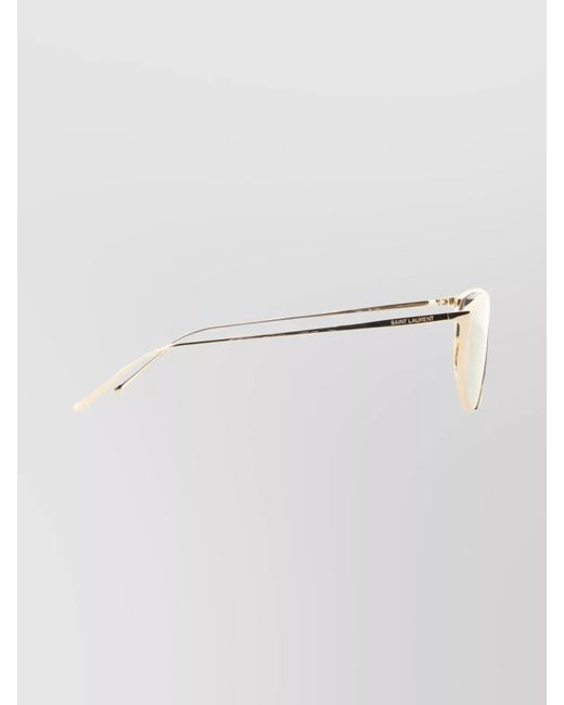 Saint Laurent White Metal Sunglasses
