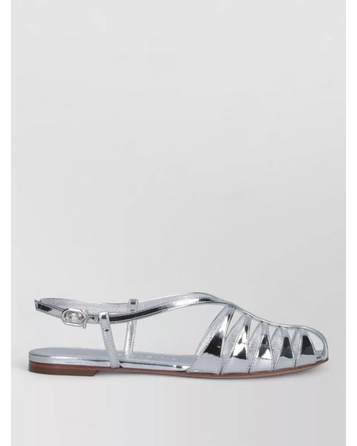 Ferragamo Metallic Leather Sandals