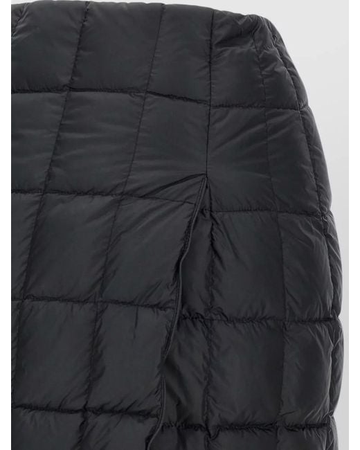 Ienki Ienki Black High Waisted Quilted Padded Mini Skirt