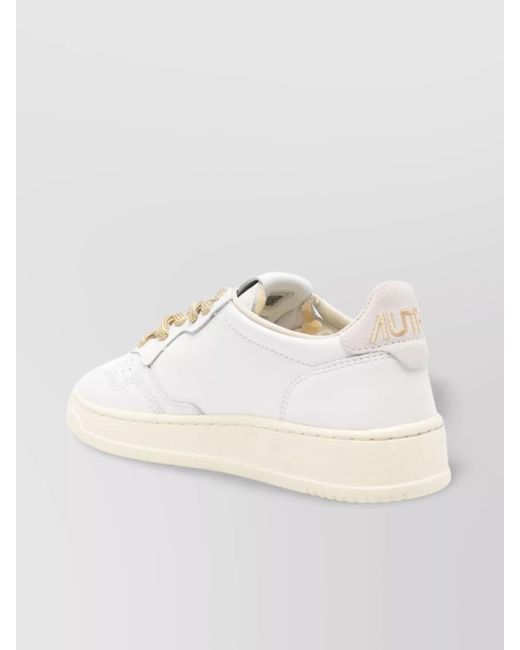 Autry Natural Leather Low-Top Sneakers