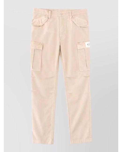 Dolce & Gabbana Natural Tailored Cargo Trousers Multiple Pocket Design for men