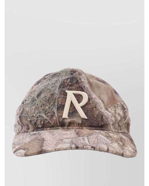 Represent Gray Cotton Baseball Cap for men