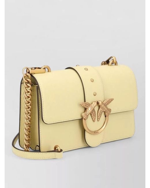 Pinko Natural Love One Small Crossbody Chain Strap