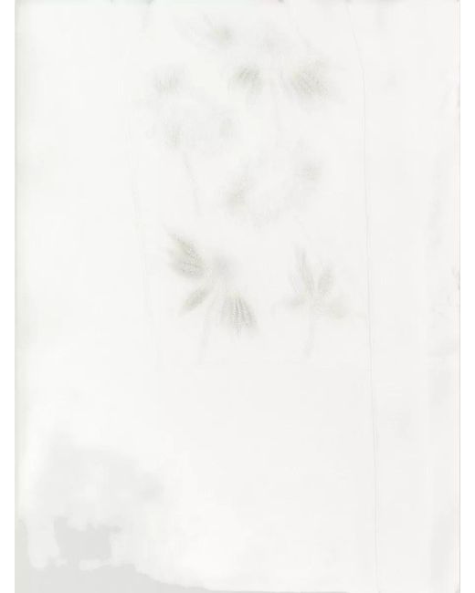 P.A.R.O.S.H. White Cubo26 Shirt Collared Neck Floral Embroidery