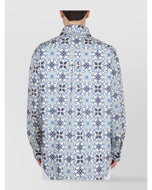 Drole de Monsieur Blue Cotton Shirt for men