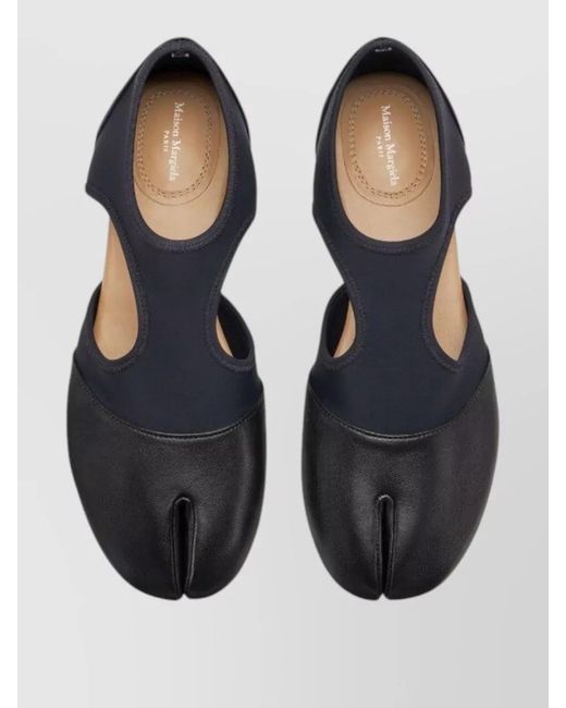Maison Margiela Multicolor Loafers Cut Out Design Flat Sole Split Toe