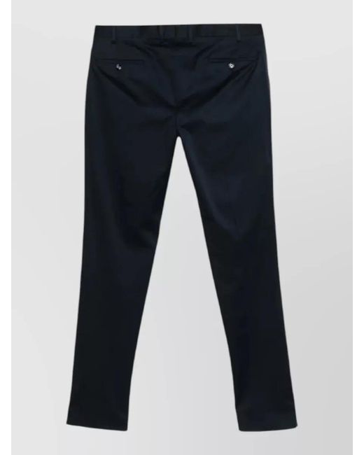 Lardini Blue Trousers Regular Drop Pleated Design for men