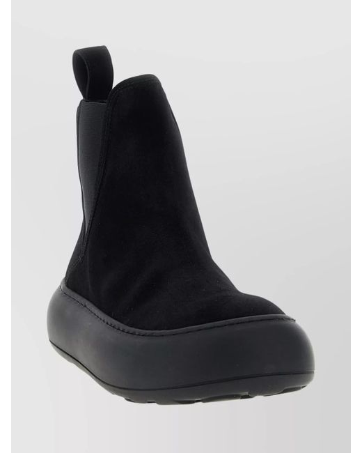 Moschino Black Leather Boots