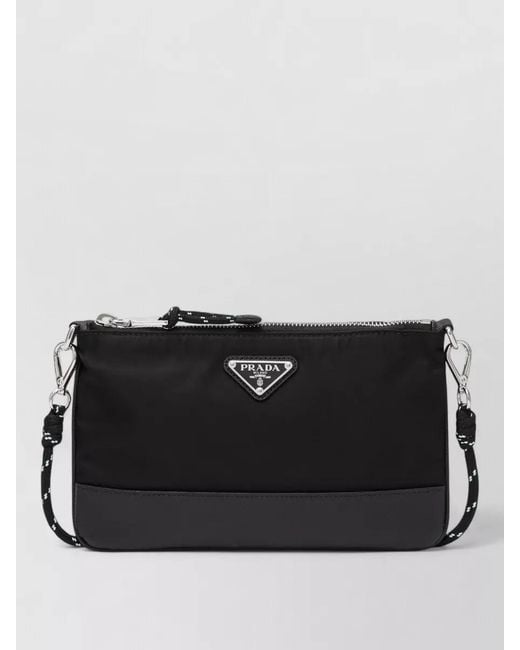 Prada Black Crossbody Bag Adjustable And Detachable Strap for men