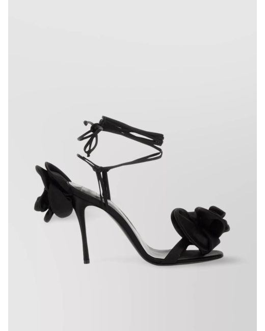 Magda Butrym Metallic Silk Satin Sandals