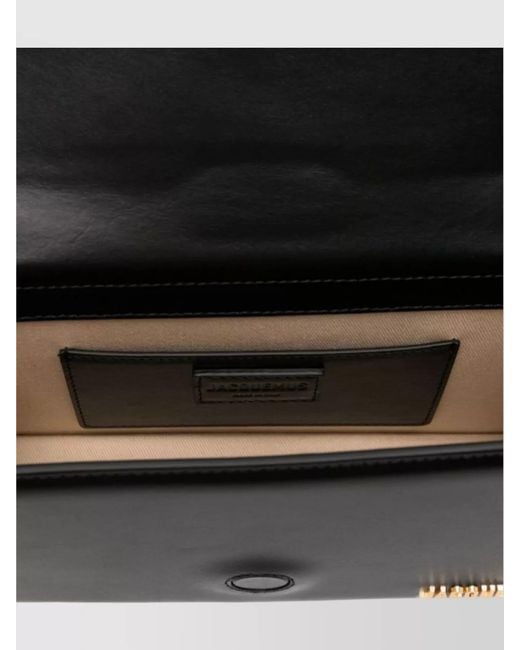 Jacquemus Black Le Grand Bambino Large Leather Shoulder Bag
