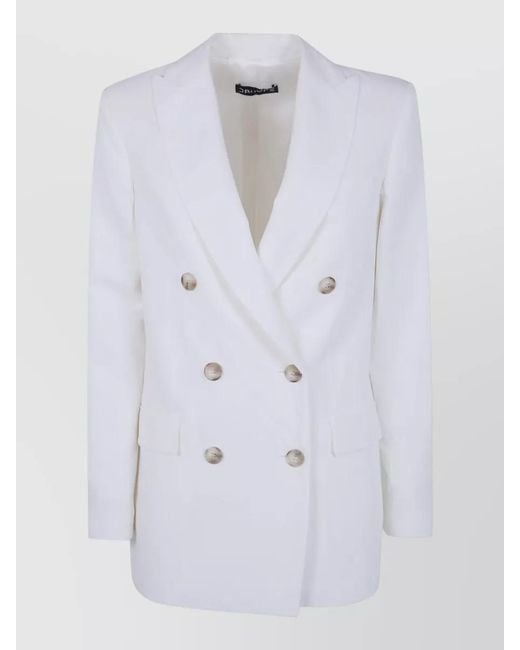 DR. HOPE Blue Double-Breasted Blazer