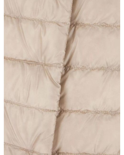 Herno Natural Quilted 3/4 Sleeves Lightweight Down Jacket