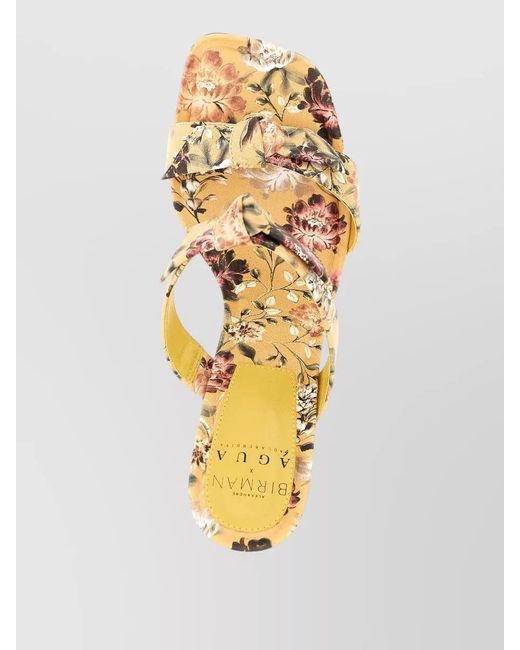 Alexandre Birman Metallic Leather Clarita Sandals