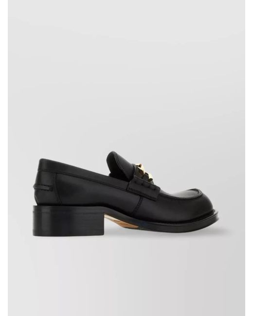 Lanvin Black Leather Loafers
