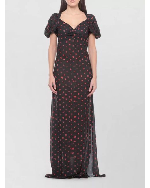 Mar De Margaritas Multicolor Floral Dress Fitted Silhouette Floor Length