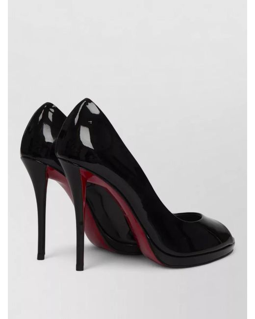 Christian Louboutin Black Lady Z Patent Calfskin Platform Pumps