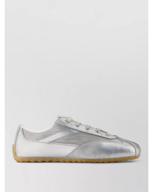 McQueen Gray Ec1 Lace Up Nylon Low Sneakers