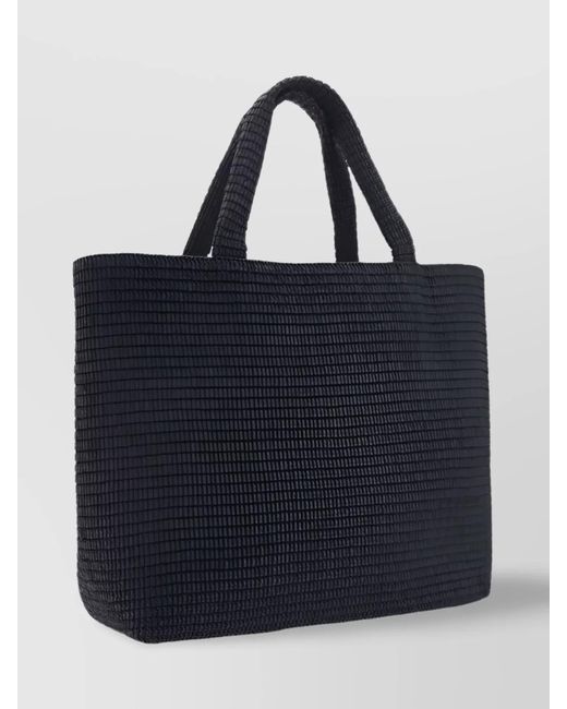 Saint Laurent Blue Raffia Tote Bag for men