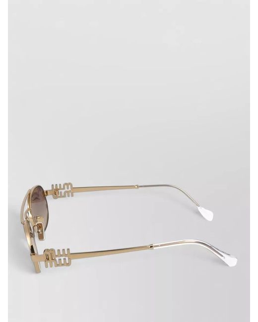 Miu Miu Multicolor Sunglasses Oval Frame Tone Gradient Lenses