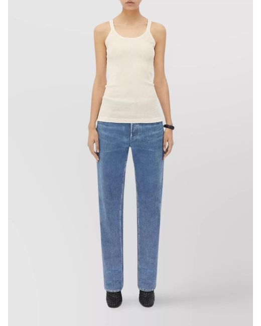 Bottega Veneta Blue Slim-Fit Tank Top