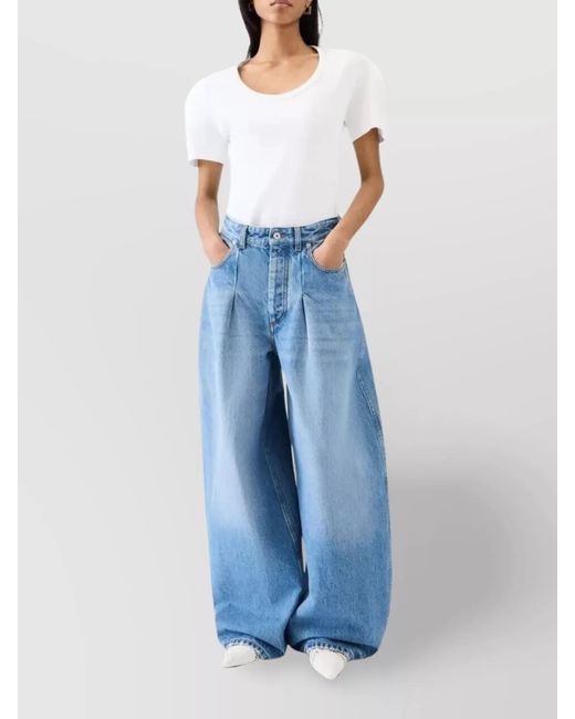 Jacquemus Blue Ovalo Trousers