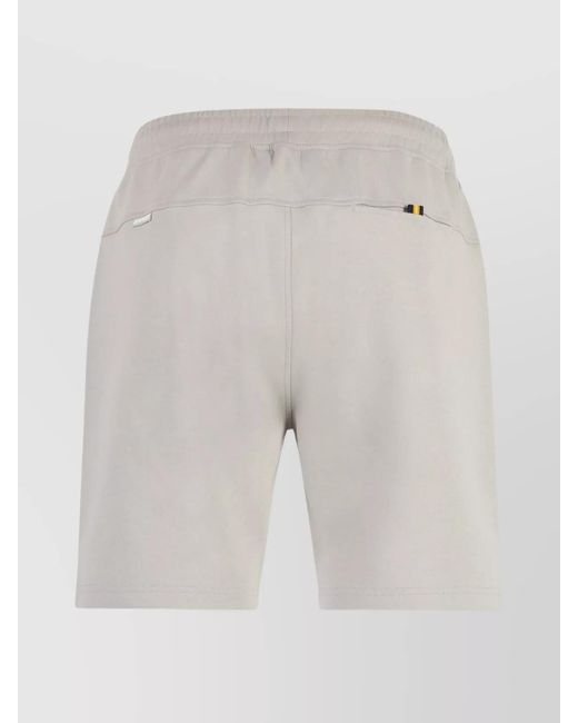 K-Way Gray Cotton Bermuda Shorts for men