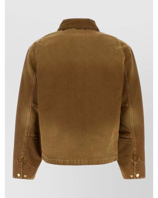 Carhartt Natural Denim Og Arcan Jacket Buttoned Cuffs for men