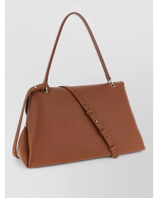 Ferragamo Brown Studio Bag Large Leather Tote Bag
