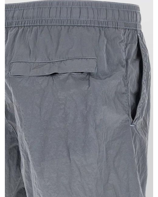 Stone Island Gray B100004 Swimsuit Shorts Side And Back Pockets for men