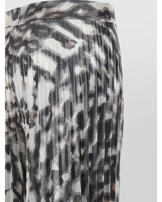 Gianluca Capannolo White Antonia Pants Elastic Waist Pleated Midi