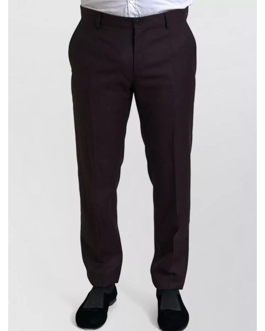 Dolce & Gabbana Blue Silk Blend Single-Breasted Suit Jacket for men