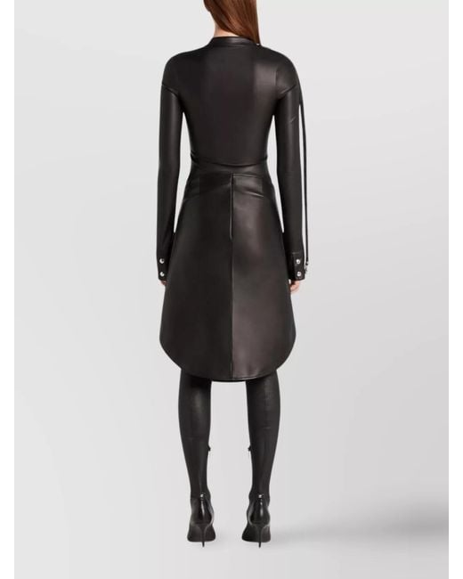Courreges Black Long-Sleeve Zip Blouse
