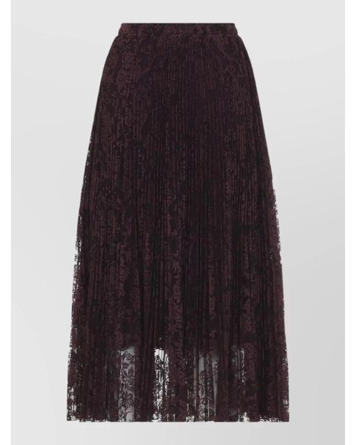 Ermanno Scervino Blue Lace Maxi Skirt High Waist A Line