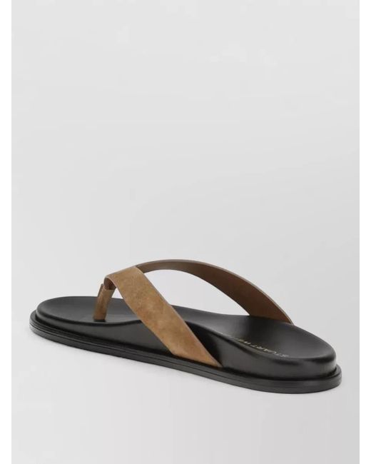 Stuart Weitzman Gray Suede Strap Flat Sole Open Toe Slides