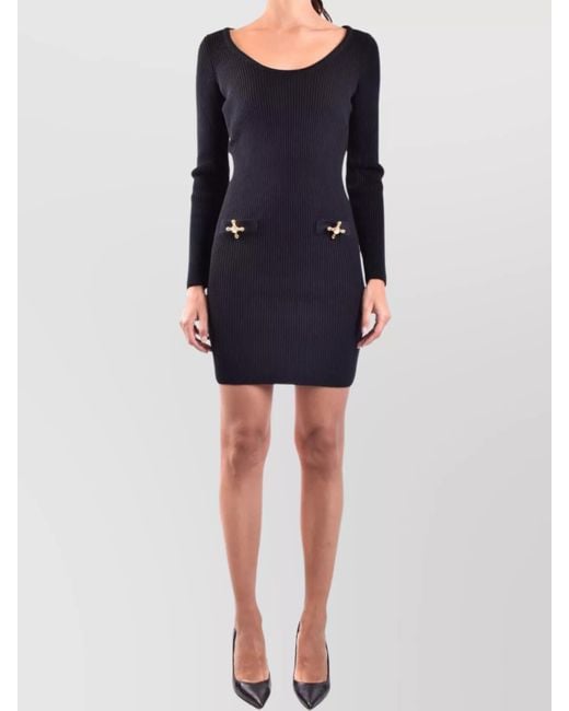 Moschino Black Wool Mini Dress
