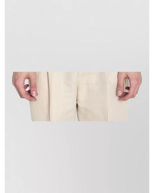 AMI Natural Oversized Cotton Long-Sleeve T-Shirt for men