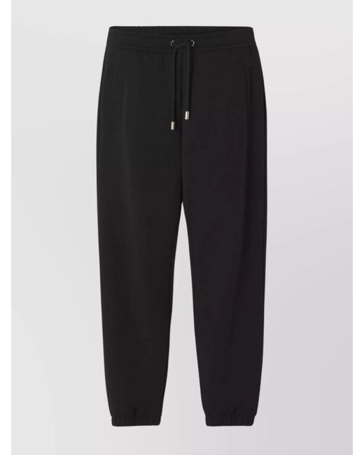 Lanvin Black Cotton Straight-Leg Track Pants for men