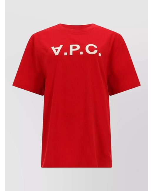A.P.C. Red Logo T-Shirt