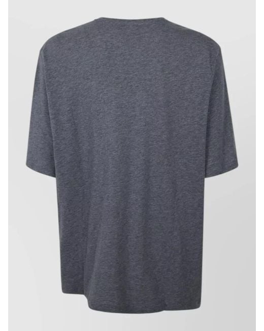 Frankie Shop Gray Short Sleeve Crew Neck Relaxed Top