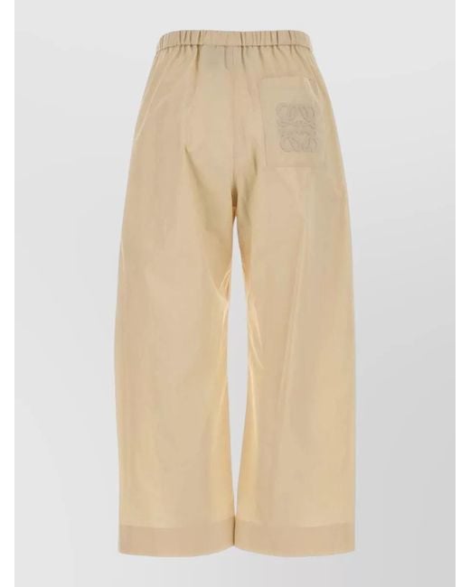 Loewe Natural Poplin Lounge Pant Wide Leg Pleated