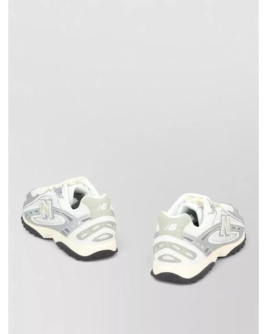 New Balance White Mesh Lace Up Sneakers Low Top 204L