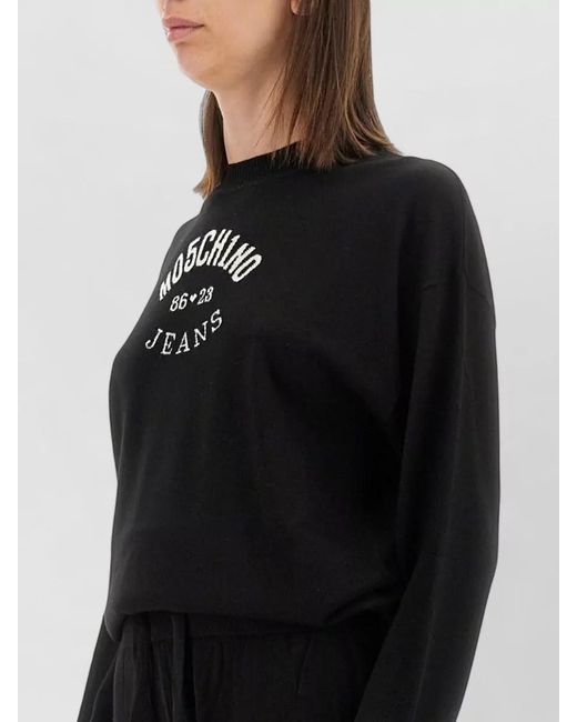 Moschino Black Oversized Wool Jumper