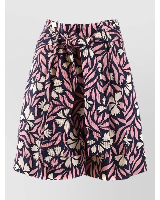 P.A.R.O.S.H. Multicolor Cotton Tailored Shorts