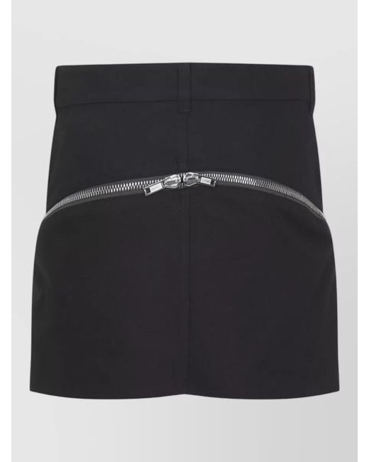 Rick Owens Black High-Rise Mini Skirt