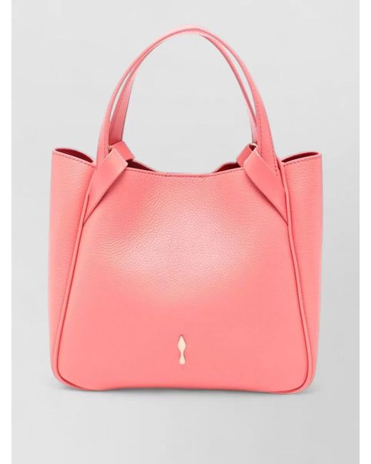 Christian Louboutin Pink Bettina Mini Leather Shoulder Tote Bag